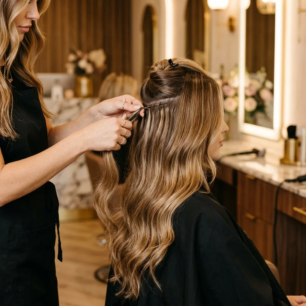 Hair Extensions Tape-In Bonding Gränichen Suhr